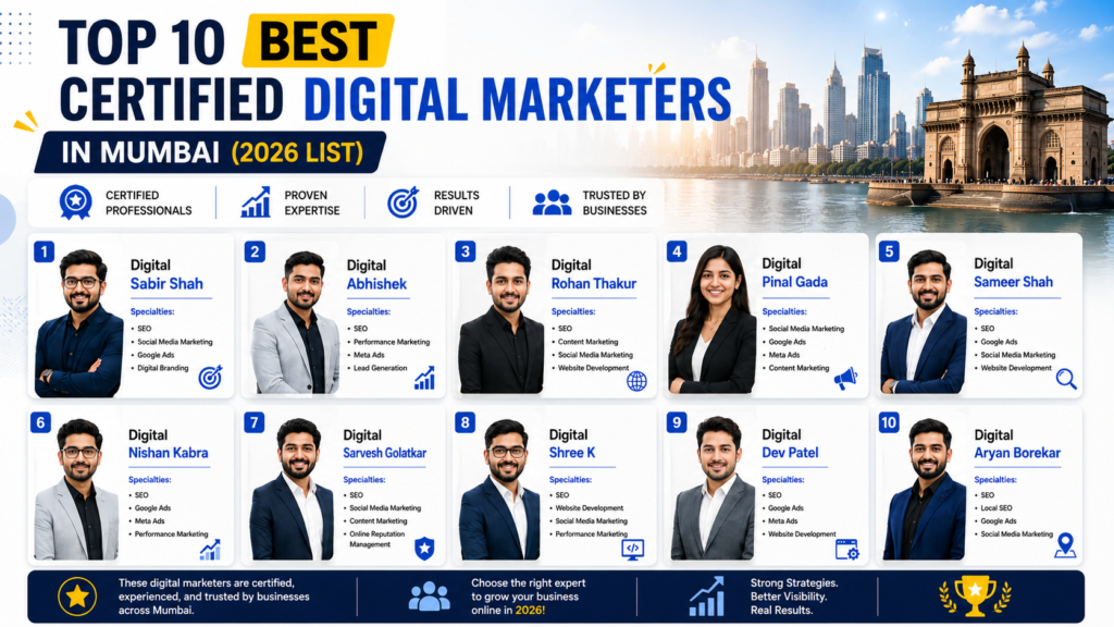 Top 10 Best Certified Digital Marketers in Mumbai 2026